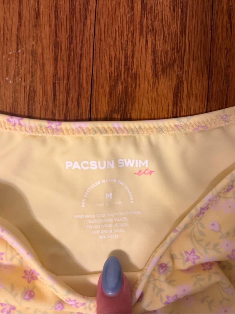 PacSun Eco Yellow Rita Ruffle Triangle Bikini - Picture 4 of 7